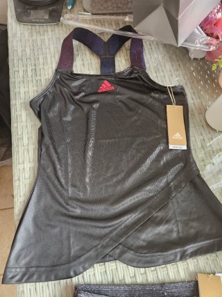 Conjunto Adidas Padel Negro y Morado