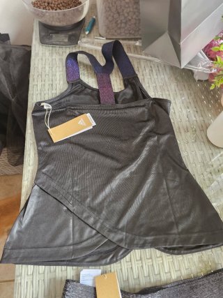 Conjunto Adidas Padel Negro y Morado