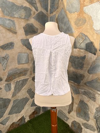 Blusa Tencel sin mangas Made in Italy