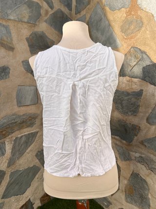 Blusa Tencel sin mangas Made in Italy