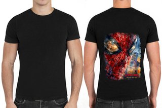 Camiseta Spiderman Negra Talla M-S-L