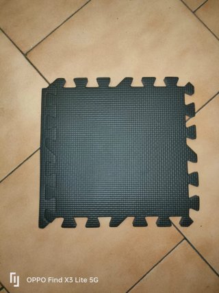 Tappeto componibile in gomma nero