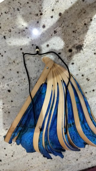 Sombrero Tailandés Azul y Dorado