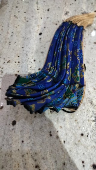 Sombrero Tailandés Azul y Dorado