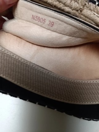 Alpargatas M PLUS Mujer Beige y Negro