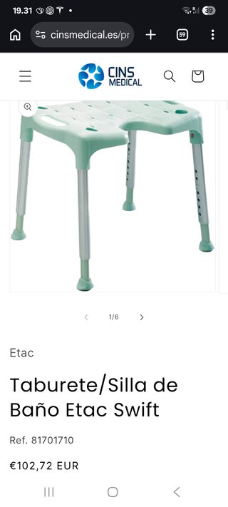 Taburete Ducha Etac Swift