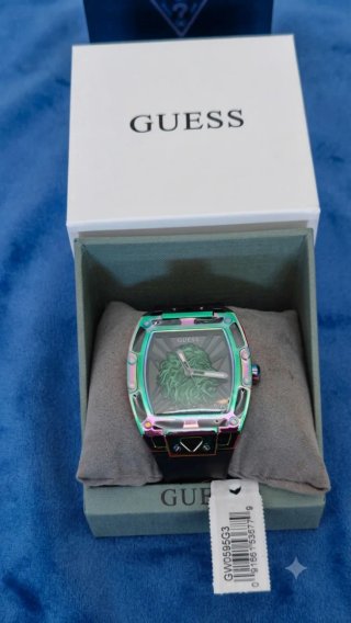 Reloj Guess León Verde y Morado