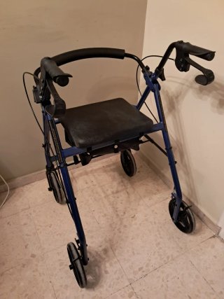 Andador para mayores con asiento y ruedas