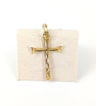 Colgante Cruz de oro de 18k, 1.8 g.