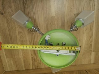Lámpara verde 3 focos
