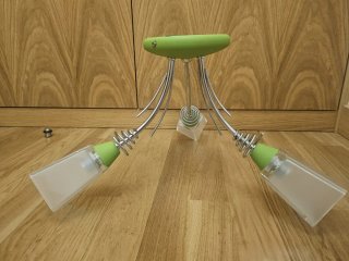 Lámpara verde 3 focos