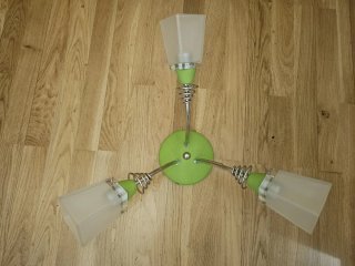 Lámpara verde 3 focos
