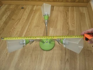 Lámpara verde 3 focos