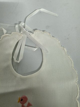 Bavaglini neonato cotone piquet 3 pezzi