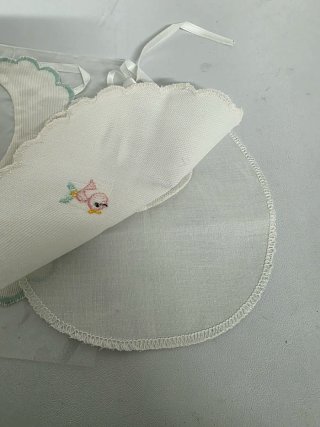 Bavaglini neonato cotone piquet 3 pezzi