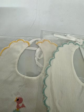 Bavaglini neonato cotone piquet 3 pezzi