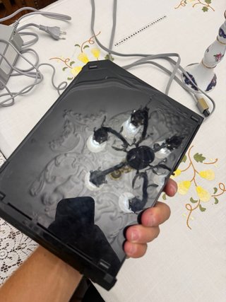 Nintendo Wii com cabos