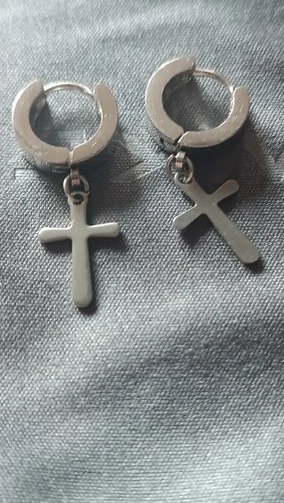 Pendientes Aro Cruz