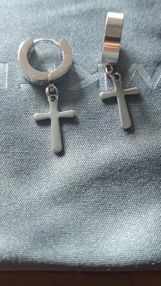 Pendientes Aro Cruz