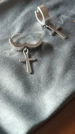 Pendientes Aro Cruz