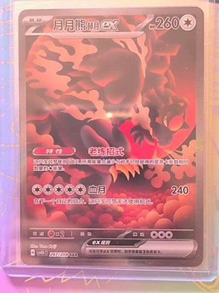 Carta Pokémon 月月熊 EX 247/208 SAR
