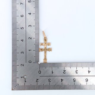 Colgante Oro 18K, Cruz Caravaca, 0.51gr