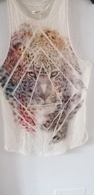 Camiseta animal print leopardo