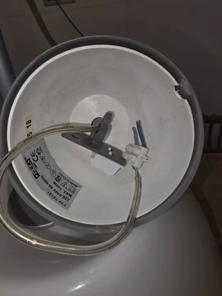 Lámpara colgante vidrio lechoso 37.5cm