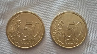 Lote Monedas 50 Céntimos Vaticano:  2 Papas