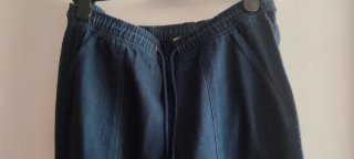 Pantalón ancho azul marino