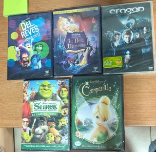 Pack 5 Películas Animadas DVD