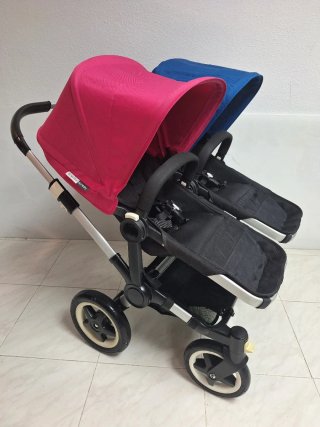 Bugaboo Donkey Fucsia y Azul