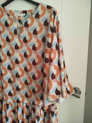 Vestido estampado geométrico