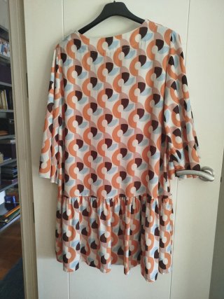 Vestido estampado geométrico