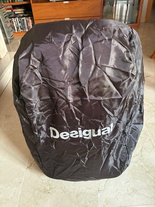 Mochila Desigual Patchwork Marrón y Gris