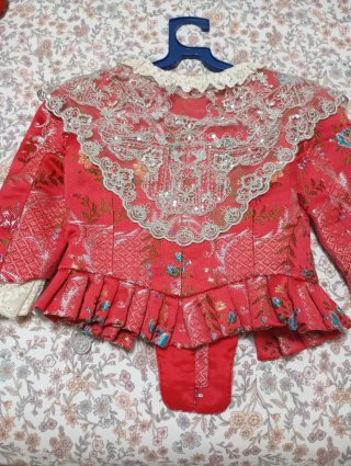 Traje Fallera Niña Siglo XVIII Rojo Sandía