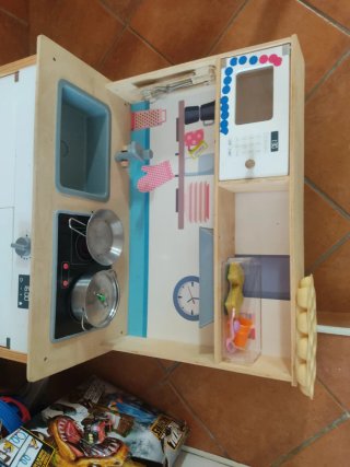 Cocina infantil de madera. NO HAGO ENVIOS