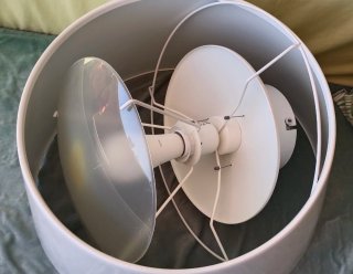 Lámpara colgante metálica blanca Ikea