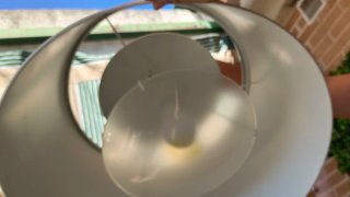 Lámpara colgante metálica blanca Ikea