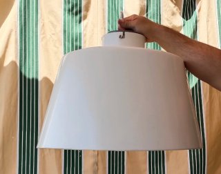 Lámpara colgante metálica blanca Ikea