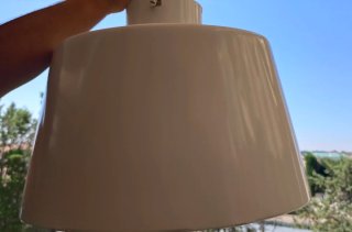 Lámpara colgante metálica blanca Ikea