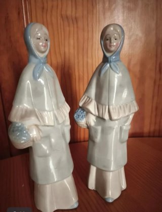 Pareja Figuras Porcelana Vintage