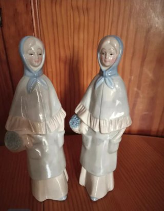 Pareja Figuras Porcelana Vintage