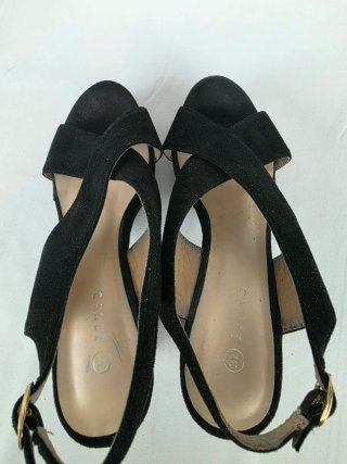 Scarpe donna camoscio nero Tg 37