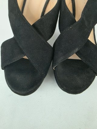 Scarpe donna camoscio nero Tg 37