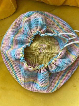 Bolso crochet multicolor algodón 100% hecho a mano