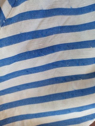 Falda Caroll Rayas Azul y Blanco