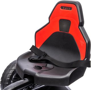 Go Kart a Pedales para Niños de 3 a 8 Años con Asiento Ajustable en 4 Posiciones y Ruedas de EVA, 100X58X58.5 Cm, Rojo y Negro