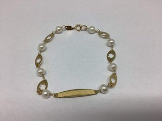 Pulsera Converters Oro 18kt Perla Cultiva