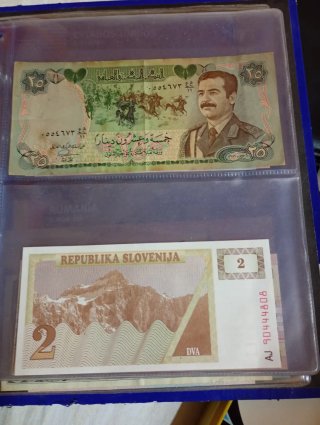 Lotto 3 Banconote Colombiane: 10, 20, 50 Pesos Oro